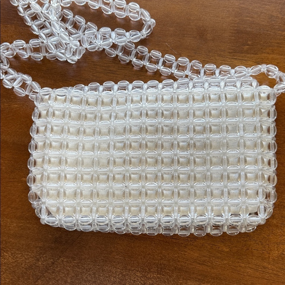 Zara Trafaluc Clear Beaded Purse - Picture 7 of 9